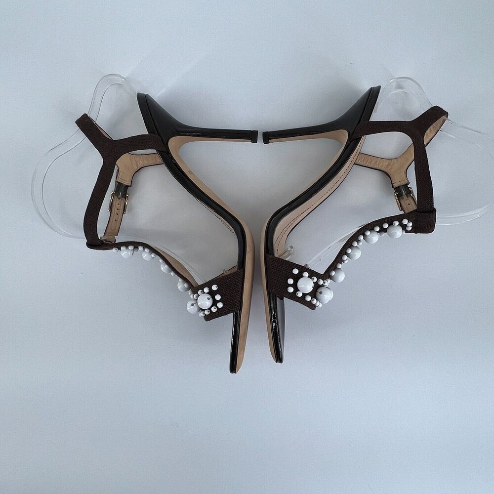 Kate Spade Looker Sz 10B Beaded Sandal Heel Italy Stiletto Dressy Summer NIB - Picture 4 of 9